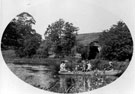 Rowing Boat on Unidentified Pond probably Rivelin or Loxley Valley