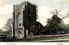 Beauchief Abbey, off Abbey Lane. Founded by Robert Fitz Ranulf, Lord of Alfreton, around 1183. After the Dissolution in 1537, the site became the property of Sir Nicholas Strelley. The tower, although original, has lost its top storey and west wi