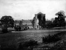 Beauchief Abbey and cottages referred to on early maps as the Lodge, from the South-East