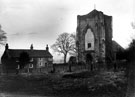 Beauchief Abbey and cottages referred to on early maps as the Lodge