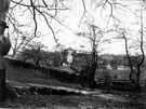 Beauchief Abbey. Abbey Farm, right, behind trees