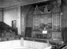 Organ in Attercliffe Wesleyan Methodist Church, Attercliffe Road,  demolished 1924