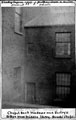 Rear of Bethel Primitive Methodist Chapel, Cambridge Street showing vestry and rear windows of Chapel before demolition to build present school. Photographed from middle storey of Brook Bros., Albert Works