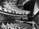 Interior of Memorial Hall, City Hall. Contains seating for 537 people. Used for concerts, meetings and religious services.