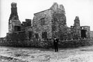 Sheffield Manor House Ruins, Manor Lane. Lane on right leads to Manor Castle Colliery