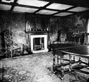 The Tapestry Room in Wharncliffe Lodge, south west of Wharncliffe Farm, at the end of Lady Wharncliffe Road. Built in 1510 by Sir Thomas Wortley who destroyed two hamlets to extend his chase. The lodge remains in the Wortley family