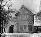 Timber framing at Broom Hall, Broomhall Road. Earlier portion built between 1509-1547. Home of the Wickersley family. Later occupied by the Rev. James Wilkinson, who added the fine East Wing. Restored in 1970s by David Mellor