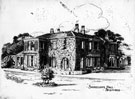 Drawing of Shirecliffe Hall, Shirecliffe Lane