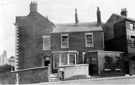 Leader House from Surrey Street. From 1777-1817, home of Thomas Leader, founder of Tudor, Leader and Co., and son Daniel Leader. Later home to Pearson family and Marmaduke Wardlow. Eventually became the property of Sheffield Corporation