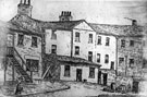 View: s05922 Home of Robert Bennett (1817-1818) and birthplace of Sir William Sterndale Bennett, rear of Norfolk Street. Later became part of Richard Richardson, electro plate manufacturers, Cornwall Works