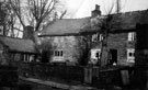 Cottages on Tapton Hill Road, corner of Lydgate Lane (rear of Bly's Blacksmith Shop, left)