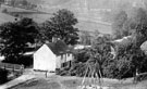 Puddle 'Ole Farm, with houses on  Oakbrook Road in the background and Oakbrook just visible in the top right hand corner