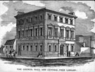 Mechanics' Institute and old Free (Central) Library, Surrey Street at junction with Tudor Street