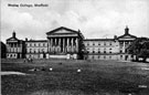 Wesley College, Glossop Road, former Wesleyan Proprietary Grammar School, erected 1838. Became King Edward VII School, which opened September 1905. Formed by the amalgamation of Royal Grammar School and Wesley College