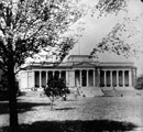 Mappin Art Gallery in Weston Park. Built in the Greek Ionic style, from designs by Flockton and Gibbs, architects. Opened July 27th, 1887 by Sir Frederick T. Mappin