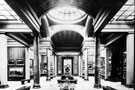 Mappin Art Gallery showing the central gallery, 75 feet by 39 feet, having a cupola in the centre and supported by eight columns of Irish red marble