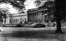 Mappin Art Gallery in Weston Park. Built in the Greek Ionic style, from designs by Flockton and Gibbs, architects. Opened July 27th, 1887 by Sir Frederick T. Mappin