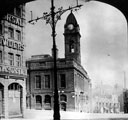 View from Haymarket of Town Hall, Waingate, (later became the Court House), Castle Street, left