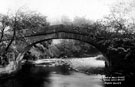 Mill Bridge, Ewden Valley (incorrect wording on postcard), also known as Pack Horse Bridge