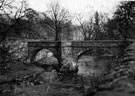 Derwent Packhorse Bridge, Derwent Village, now at Slippery Stones