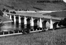 Ashopton Viaduct, Ladybower Reservoir, (built over the village of Ashopton)