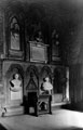 Memorials in the Choir of Sheffield Cathedral, Bust of Rev. James Wilkinson, centre top, the first work executed in marble by Francis Chantrey