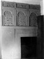 Plasterwork over fireplace, Bishops' House, Meersbrook Park, off Norton Lees Lane