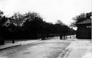 Lodge and gates to Broom Hall (Broomhall Road beyond gates), from Broomhall Street. Broomhall Place, left and Wharncliffe Road, right