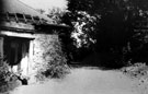 Derelict Myrtle Springs Toll Bar, Gleadless Road, road leads to Myrtle Springs