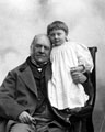 William Thomas Spencer (1815 - 1902), 6th Earl Fitzwilliam with grandchild