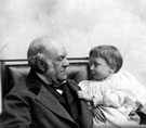 William Thomas Spencer (1815 - 1902), 6th Earl Fitzwilliam with grandchild