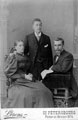 Stone Family, Mr. and Mrs. Stone and Ernest Stone, photographed in St. Petersbourg