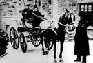 Mr William Birks and second wife Mrs Mary Birks, nee Dewhurst, (tanyard owners), and their groom, Mr. Scaife