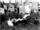 Lucas Family, possibly in garden on Albany Road