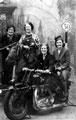 Group of women in seaside studio, Blackpool