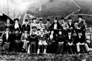 Members of Sharrow Cycling Club in the Winnats Pass, Castleton