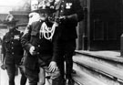 Sheffield Squadron of the Legion of Frontiersmen probably outside London Headquaters with H.F. Tomlin in the centre