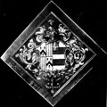 Coat of Arms belonging to Mary (nee Broughton), widow of Strelley Pegge