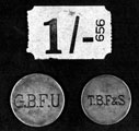 Beer Tokens and Tickets issued to Members of the File Grinders Union