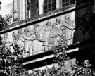 View: s09509 Decorative stonework frieze on the Town Hall