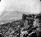 Wharncliffe Crags, distant view of Deepcar