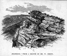 Stanage Edge, Hallam Moors, from a sketch by W. Ibbitt