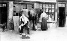 Charles Challoner, blacksmith at Glasswell's Smithy, Sheffield Road Tinsley (near Plumpers Inn)