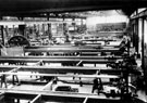 View: s10012 Rod Line Shop illustrating wire drawing process, W. T. Flather Ltd., Standard Steel Works, Bright Steels, Sheffield Road, Tinsley