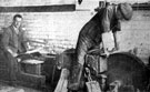 Cutlery Manufacture, Grinding, the man at the rear is burnishing