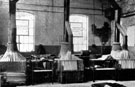 Edge Tool Manufacture, file hardening shop, showing a batch of gas-fired furnaces