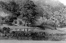 Painting of Roscoe Wheel Mill, Dam and Bridge, Rivelin Valley