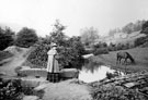 Little London Weir, Rivelin Valley, Rivelin Cottages in background