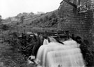 Little London Mill Wheel, Rivelin Valley, Rivelin Cottages and Rivelin Glen United Methodist Church in background