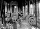 No. 1 Pit at Parkgate Colliery, Rotherham. Front end of of the gas winding engine.